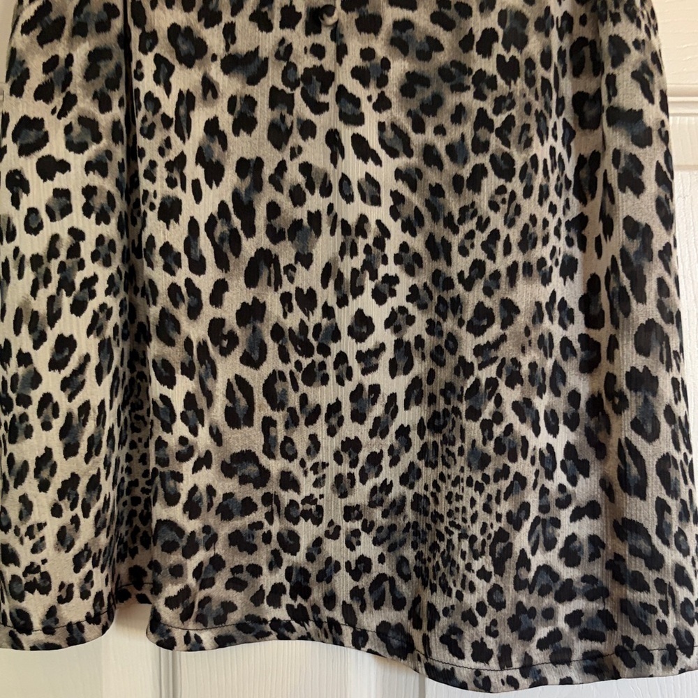 Mad For Love Leopard Print Lace Trim Cami Top | EUC | Sz L - Picture 4 of 5